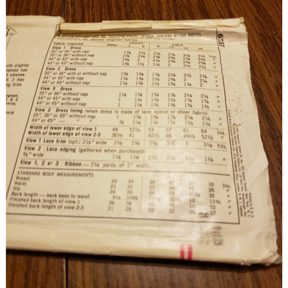 Vintage 1960s Simplicity 6287 Girls Mod Empire Waist Dress Sewing Pattern 8 CUT - Picture 4 of 5